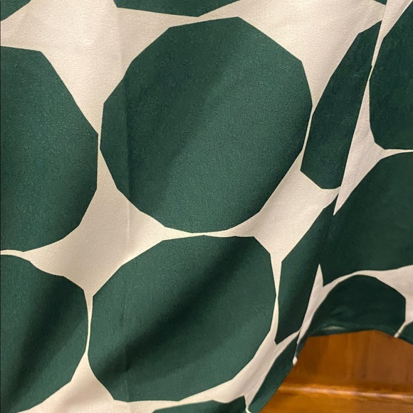 NWT JODIFL Dark Green Dot Print Blouse size small - Picture 3 of 6
